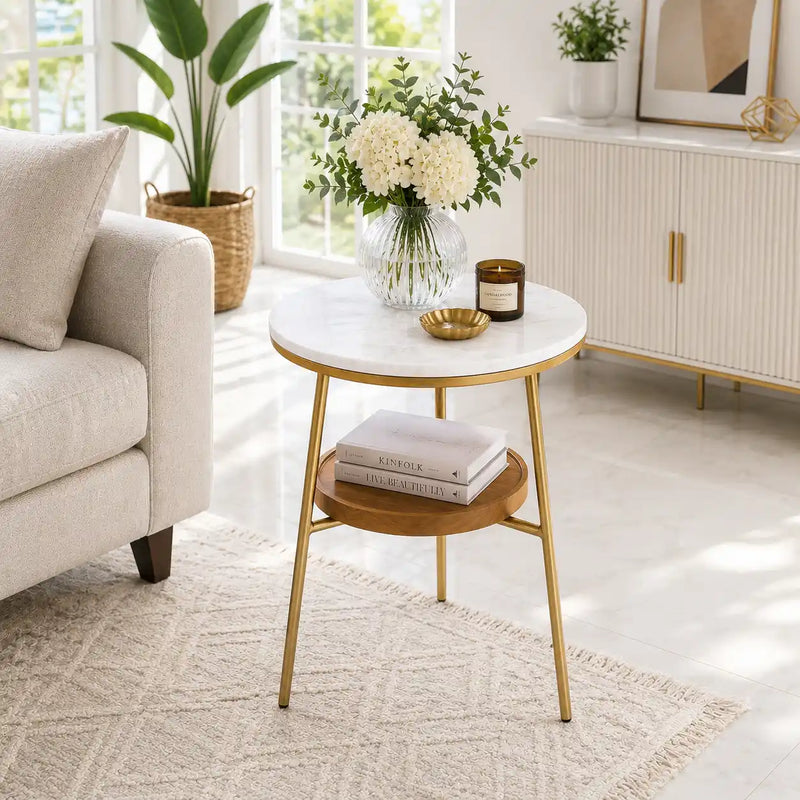 Timeless Elegance Round Marble Table for Modern Living