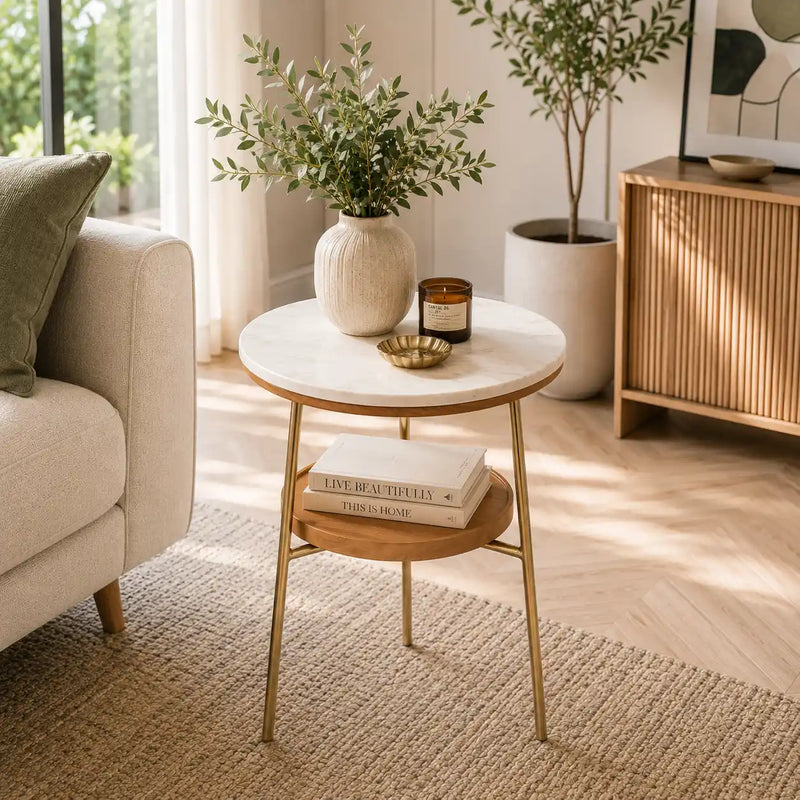 Timeless Elegance Round Marble Table for Modern Living
