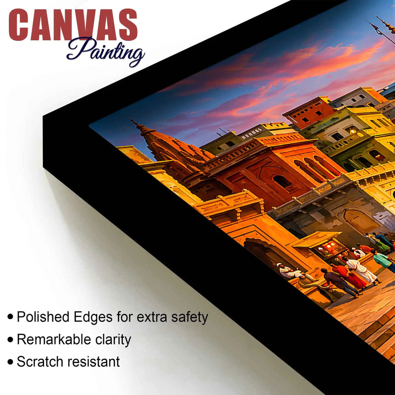 Timeless Morning in Kashi Canvas Painting