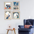 Timeless Royal Theme Wall Art Frame Set of 4