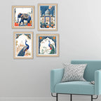 Timeless Royal Theme Wall Art Frame Set of 4