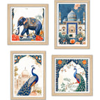 Timeless Royal Theme Wall Art Frame Set of 4
