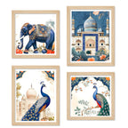 Timeless Royal Theme Wall Art Frame Set of 4