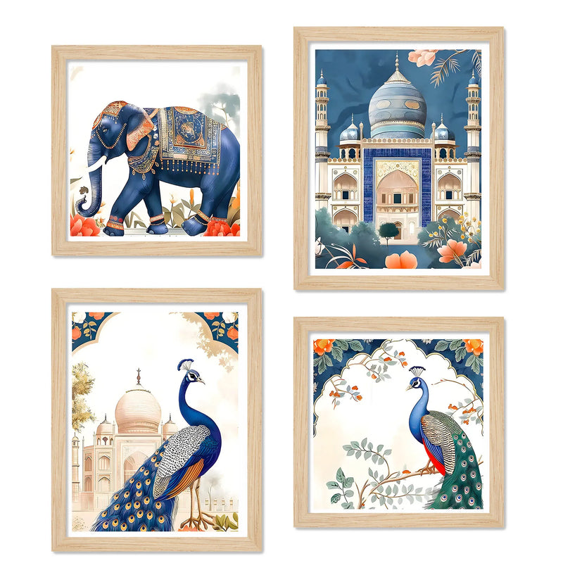Timeless Royal Theme Wall Art Frame Set of 4