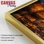 Timeless Varanasi Riverside Aarti Canvas Painting for Modern Home Decor
