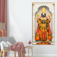 tirupati-balaji-canvas-wall-painting-hindu-devotional-home-decor
