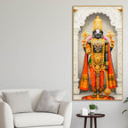 Tirupati Balaji Canvas Wall Painting | Hindu Devotional Home Decor