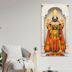 Tirupati Balaji Canvas Wall Painting | Hindu Devotional Home Decor
