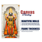 Tirupati Balaji Canvas Wall Painting | Hindu Devotional Home Decor