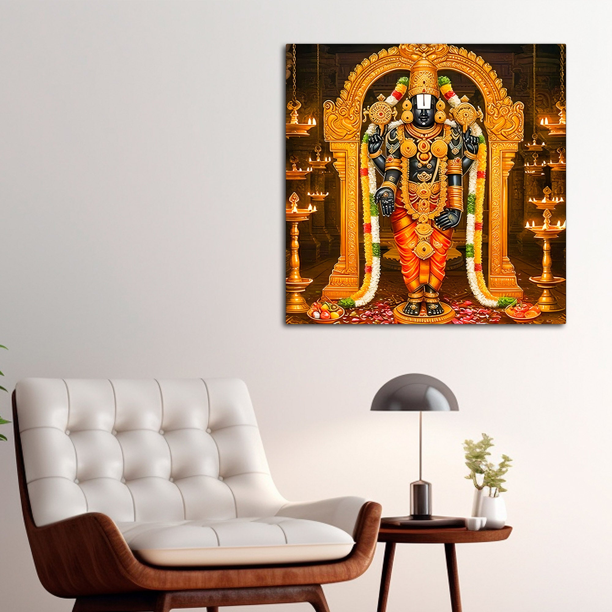 Tirupati Balaji Premium Canvas Wall Painting for Home