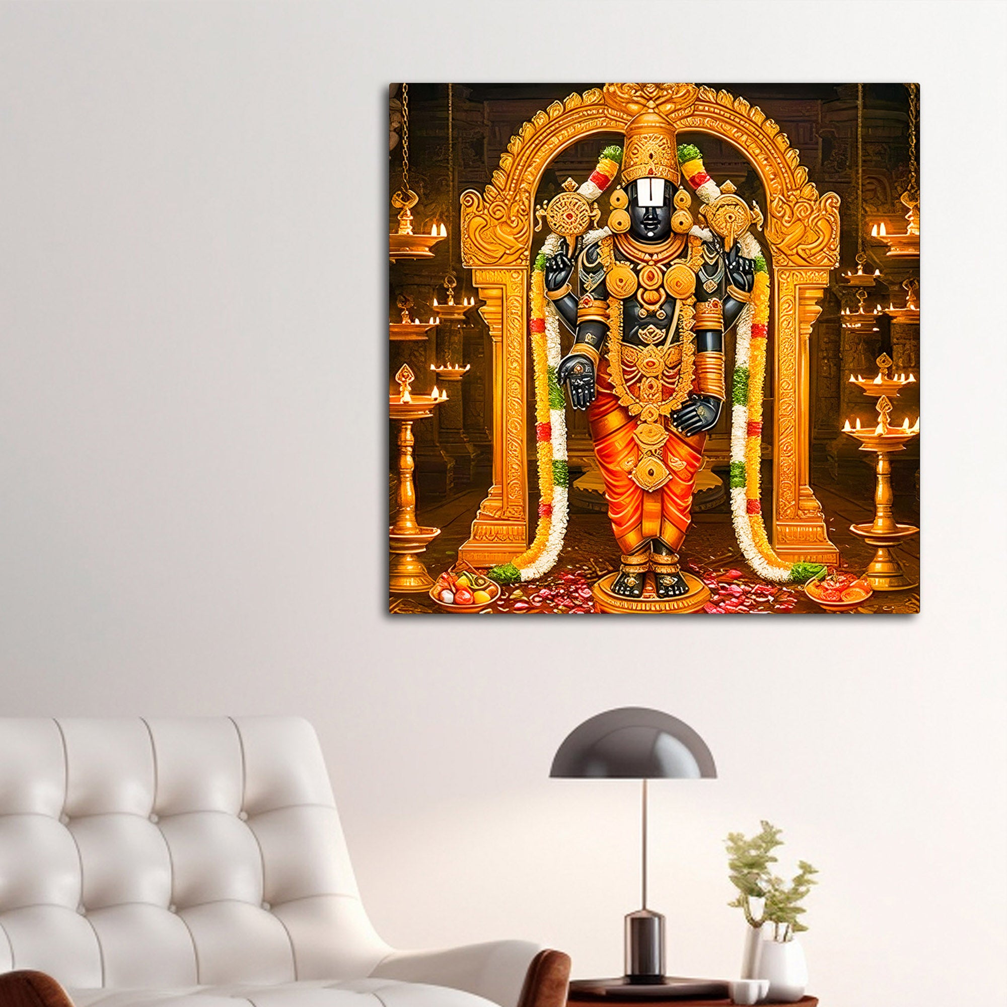 Tirupati Balaji Premium Canvas Wall Painting for Home