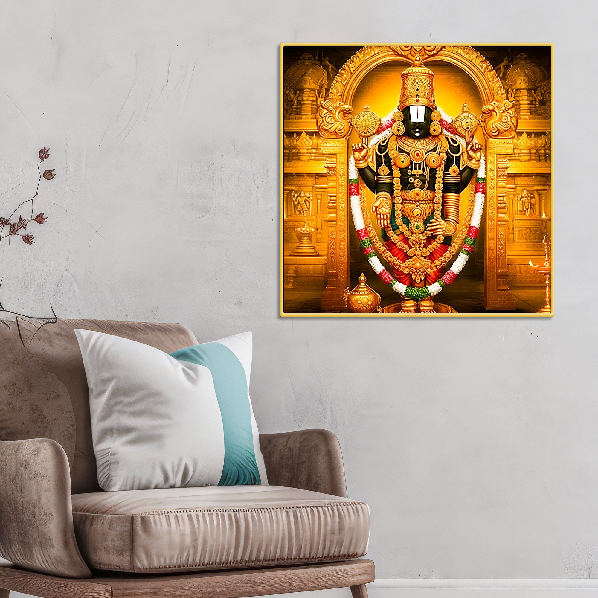 tirupati-balaji-religious-wall-painting-for-pooja-room