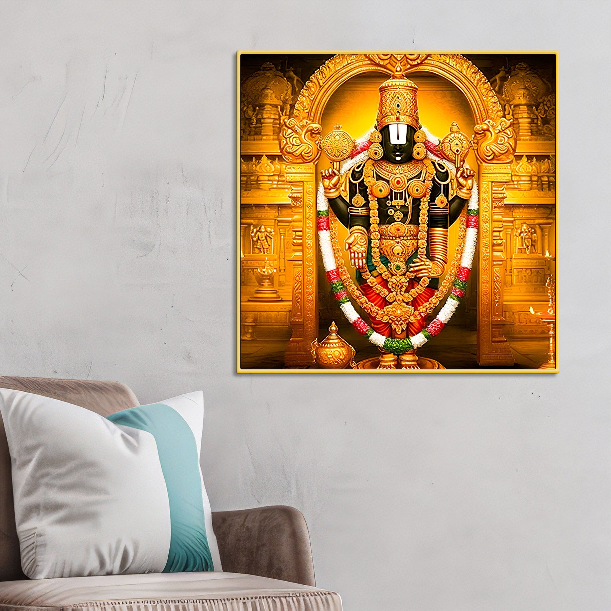 tirupati-balaji-religious-wall-painting-for-pooja-room