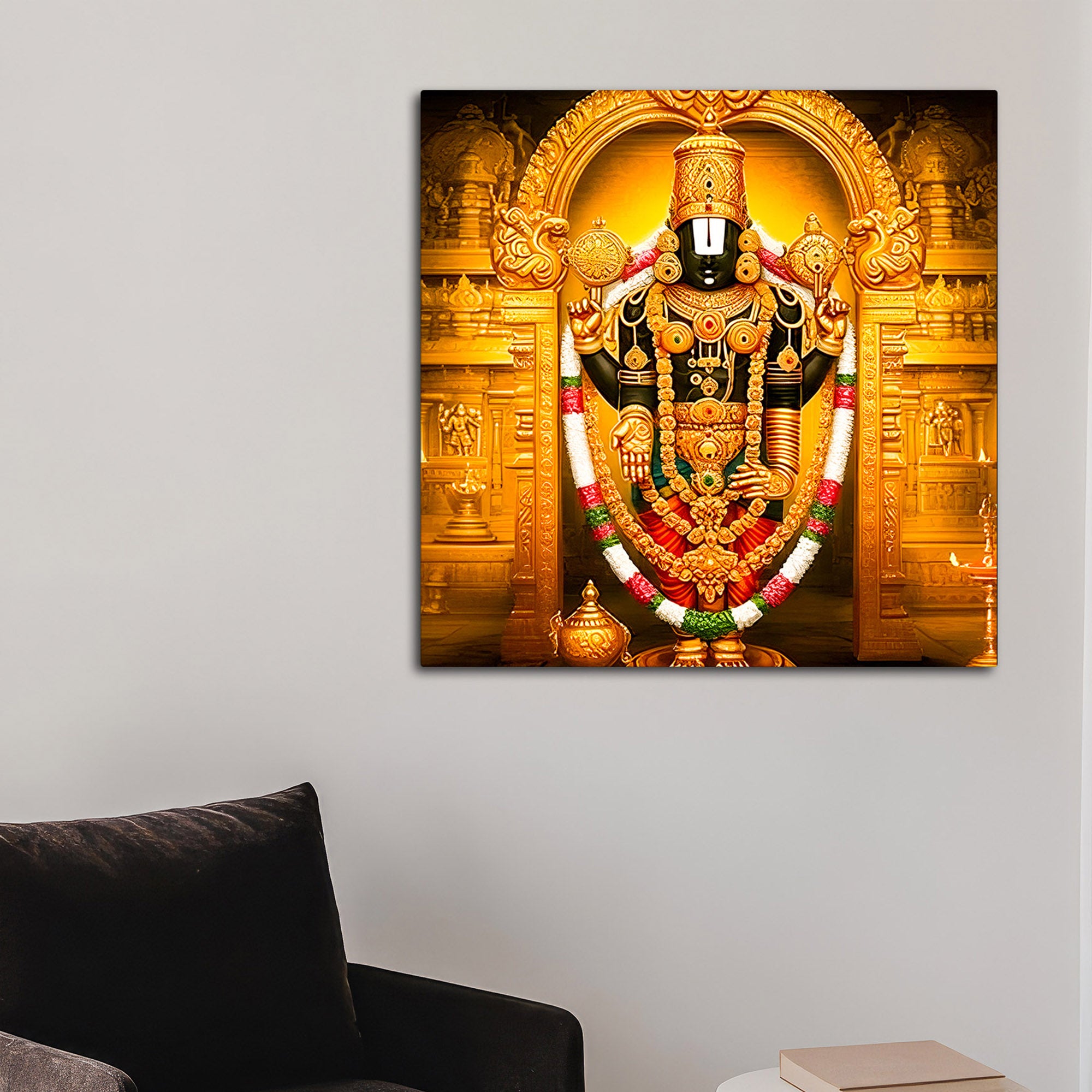 Tirupati Balaji Religious Wall Painting for Pooja Room