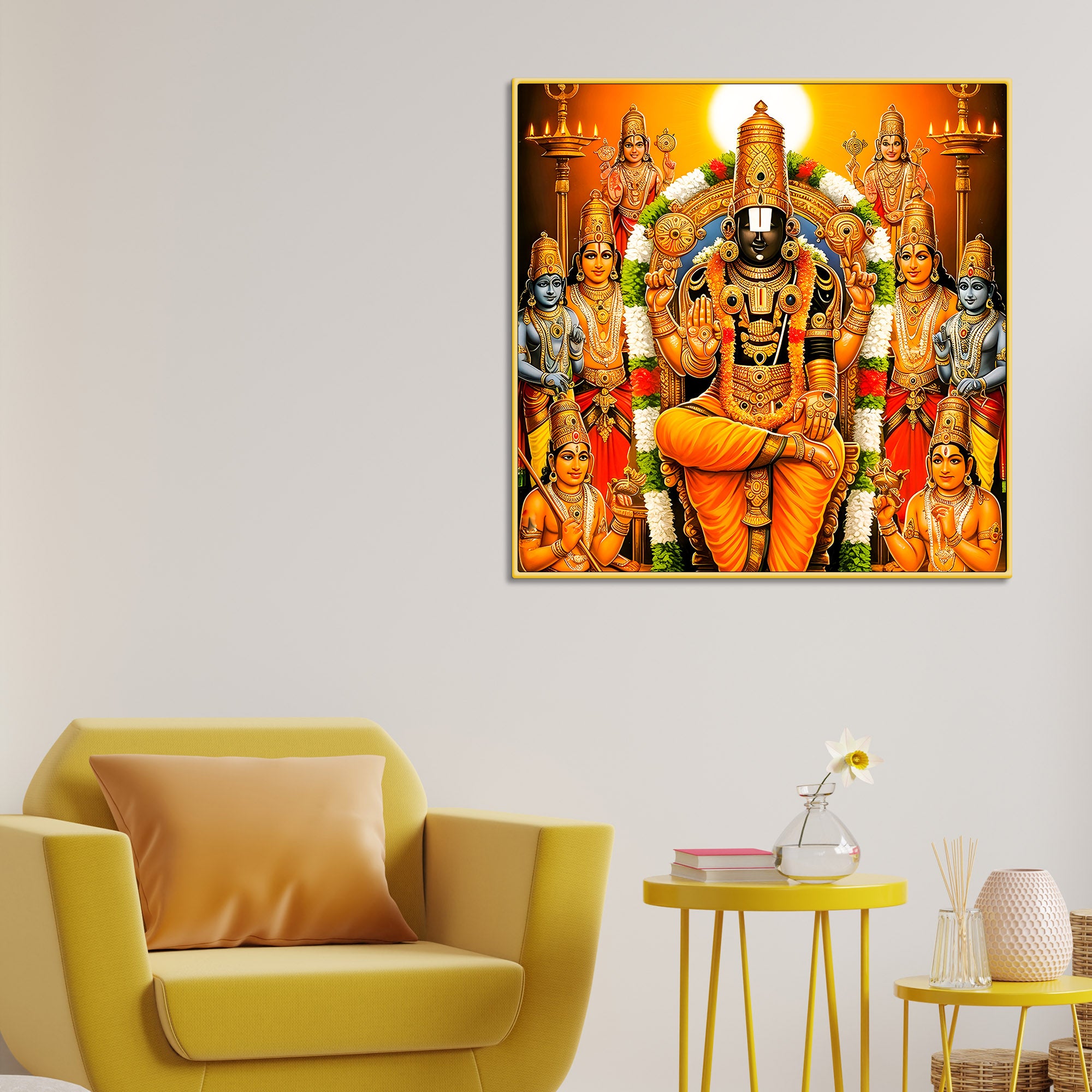 tirupati-balaji-spiritual-wall-painting-for-home-decor