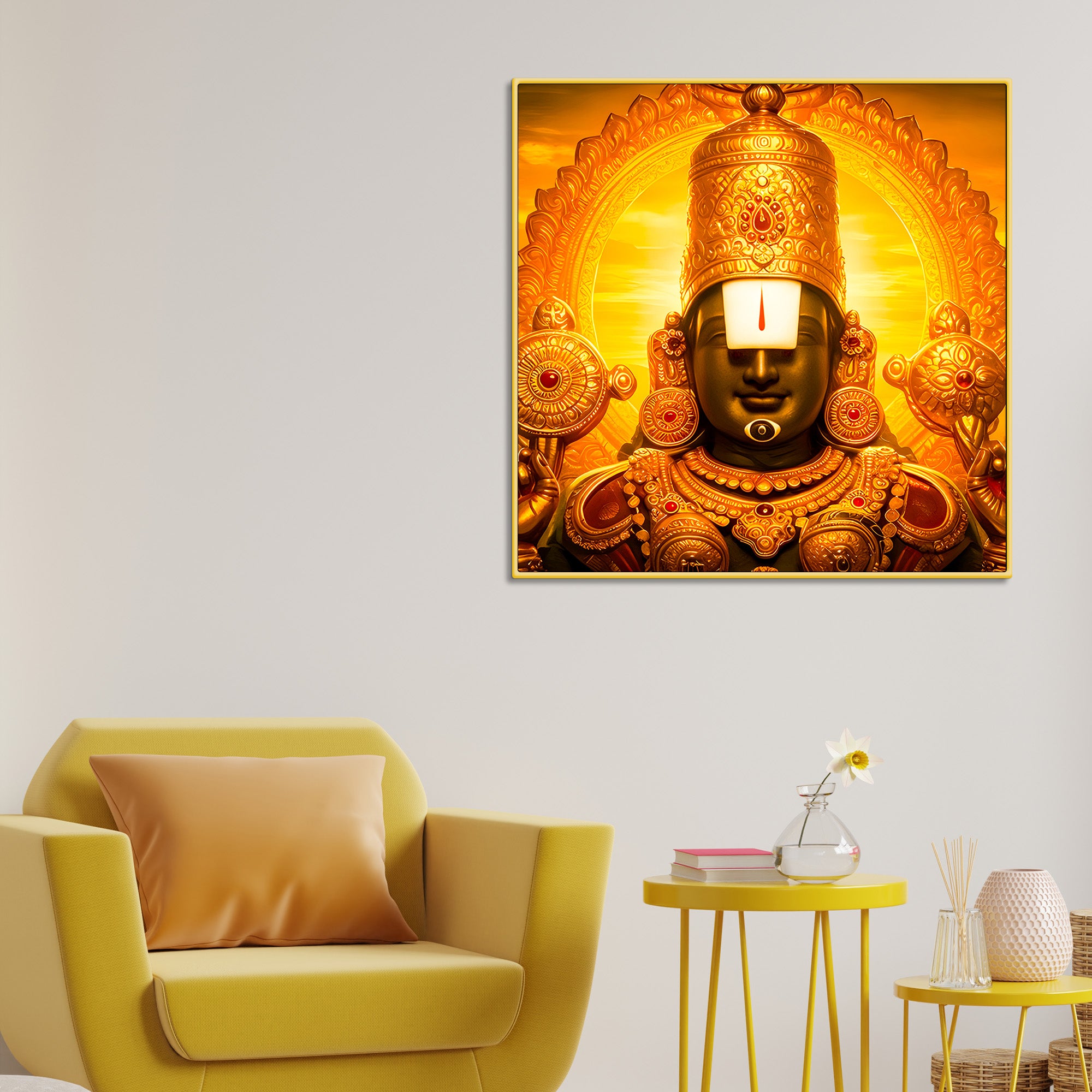 Tirupati Balaji Wall Painting for Home & Temple Decor