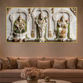 Tirupati Balaji with Goddess Lakshmi Sacred 3D Canvas Wall Painting