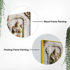 Tirupati Balaji with Goddess Lakshmi Sacred 3D Canvas Wall Painting