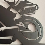Track Racing Rider Metal Wall Art for Bike Lovers