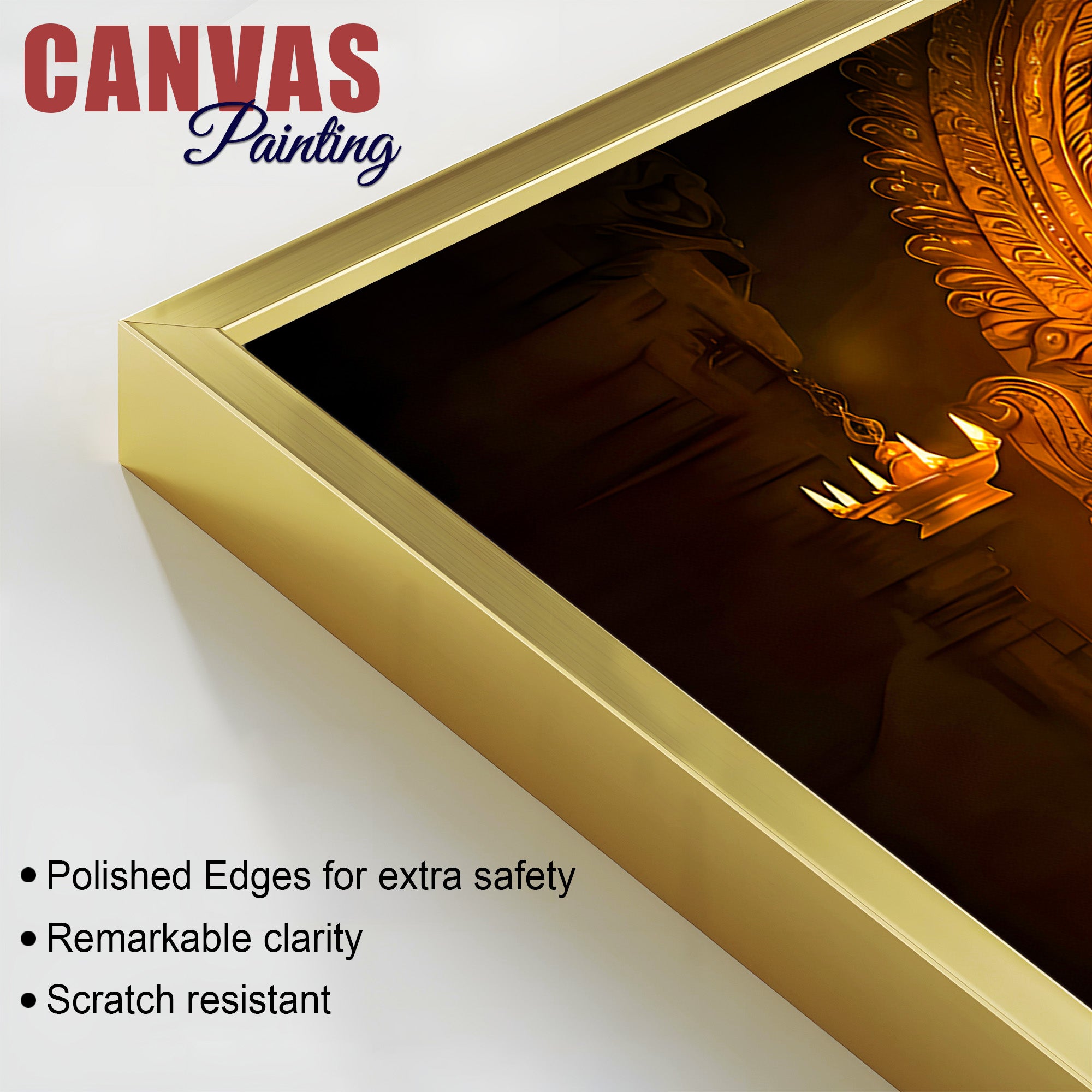 Traditional Balaji Canvas Wall Painting for Mandir