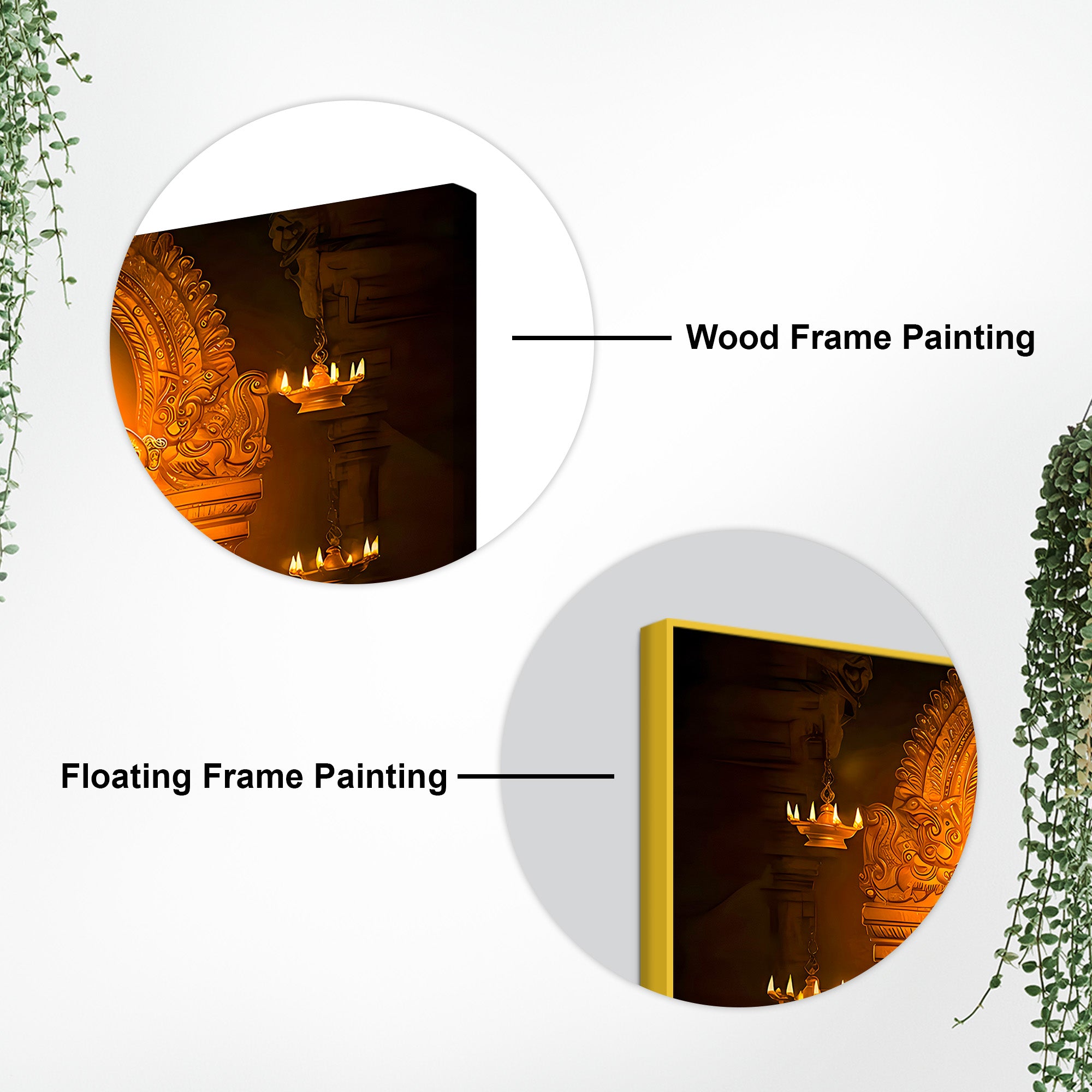 Traditional Balaji Canvas Wall Painting for Mandir