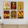 Traditional Decor Wall Frame Set of Six