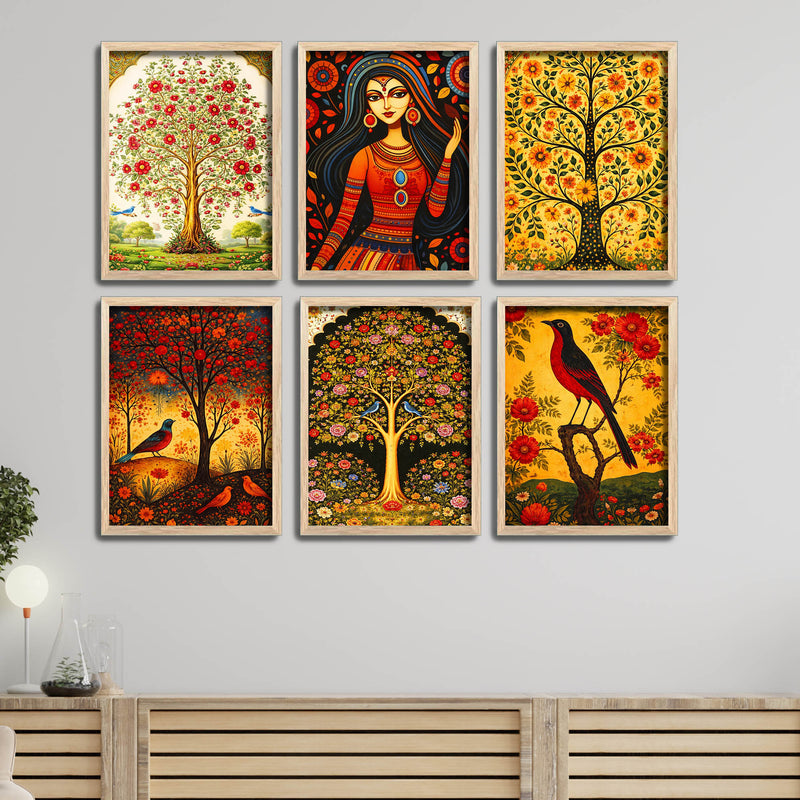 Traditional Decor Wall Frame Set of Six