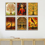 Traditional Decor Wall Frame Set of Six