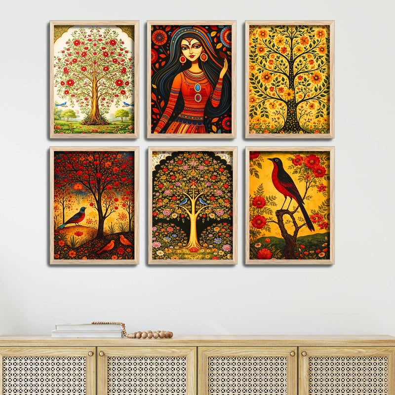 Traditional Decor Wall Frame Set of Six