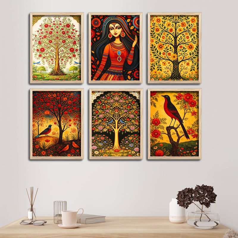 Traditional Decor Wall Frame Set of Six