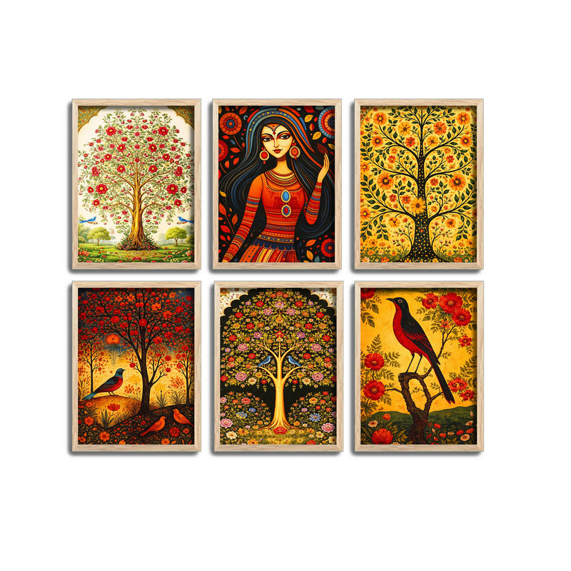 Traditional Decor Wall Frame Set of Six
