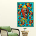 traditional-fish-art-canvas-painting-indian-cultural-wall-decor