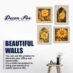 Traditional Floral Wall Art Frame Set of 4