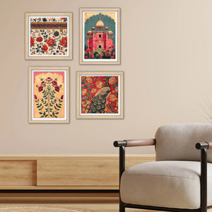 Modern Decorative Wall Art Frame Set of 4