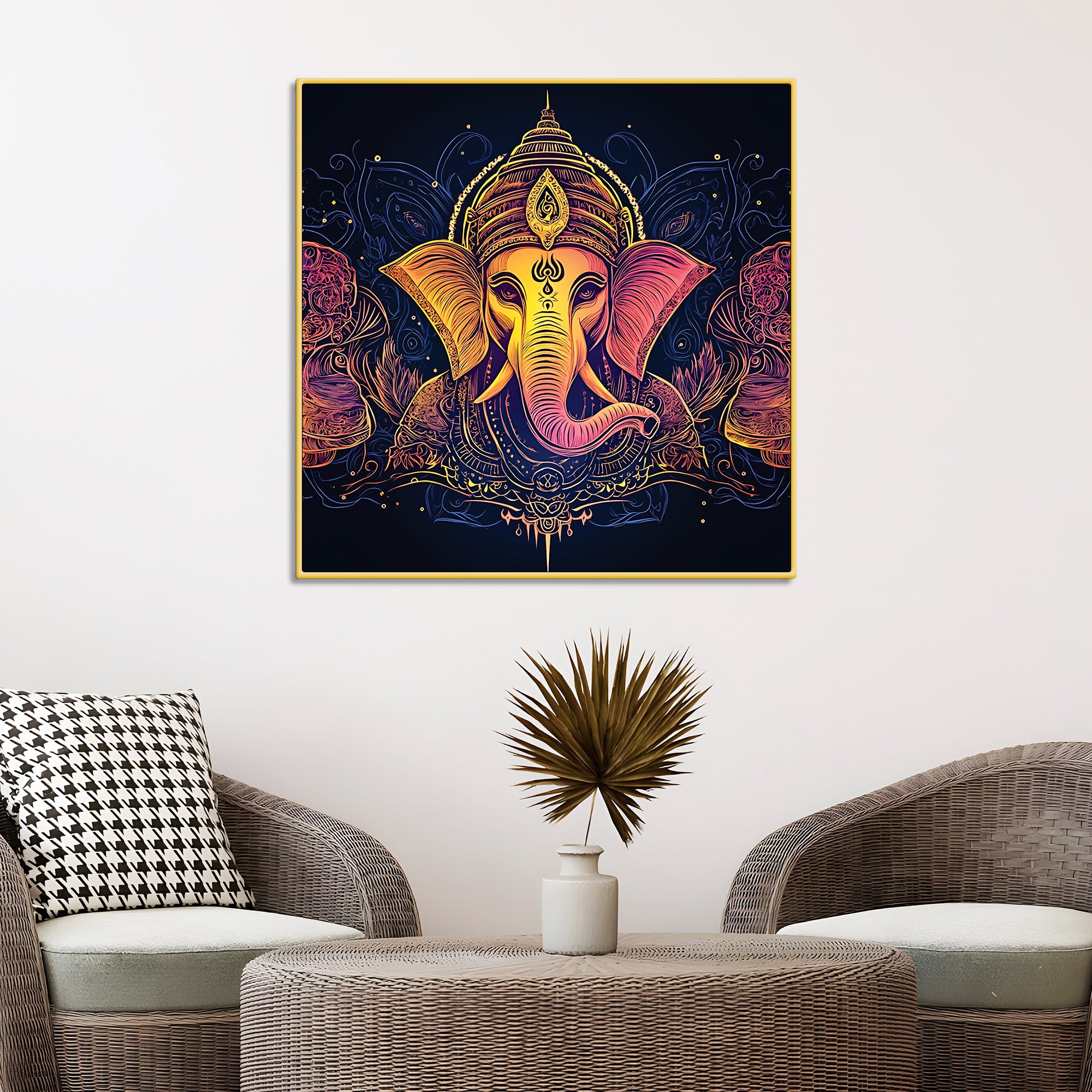 Traditional Ganesh Ji Wall Painting