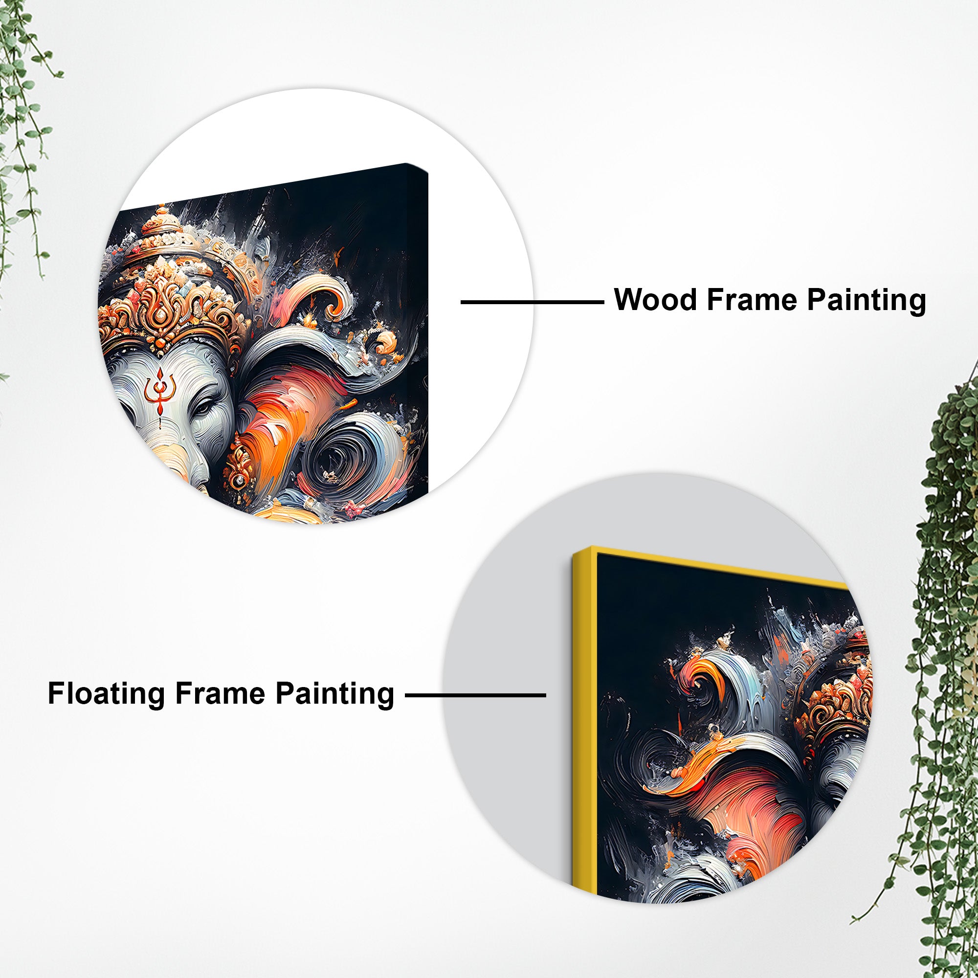 Traditional Ganesha God Wall Painting