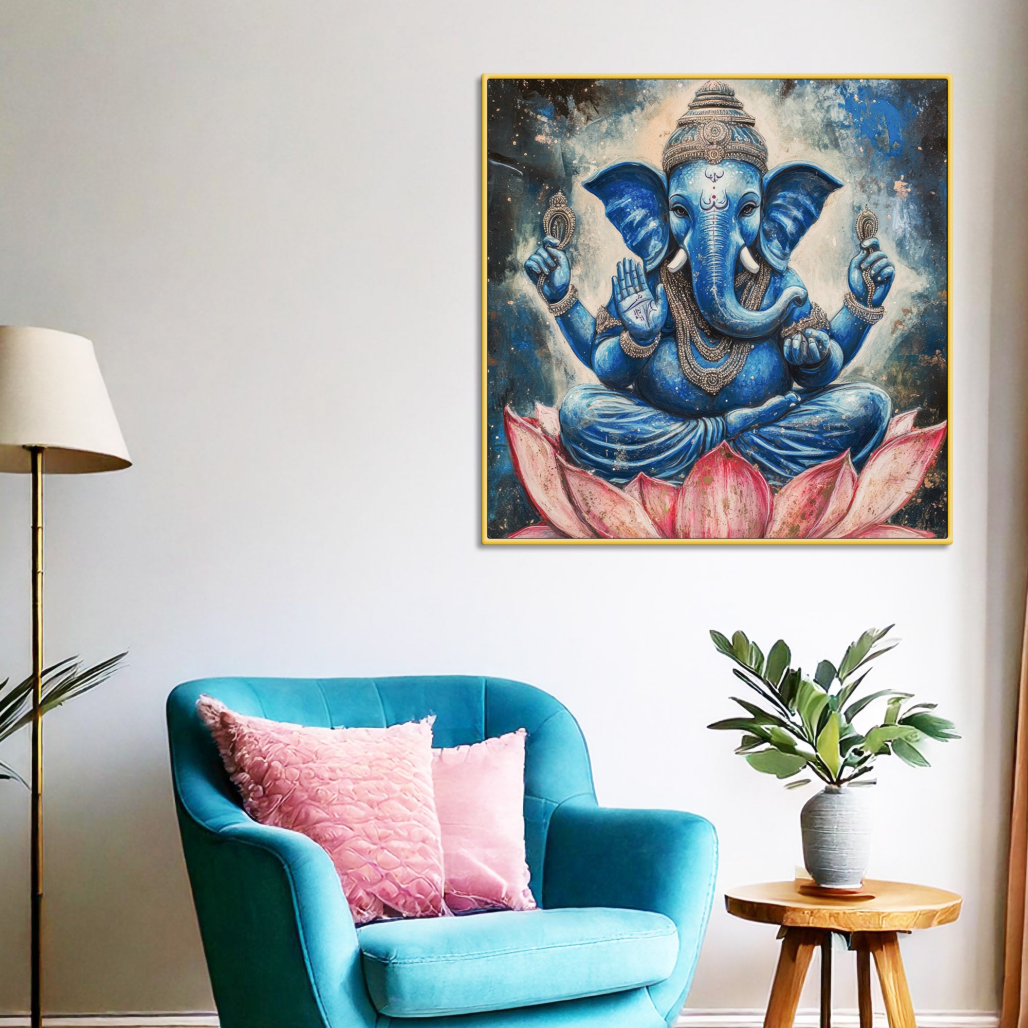 Traditional Ganesha Wall Art Painting
