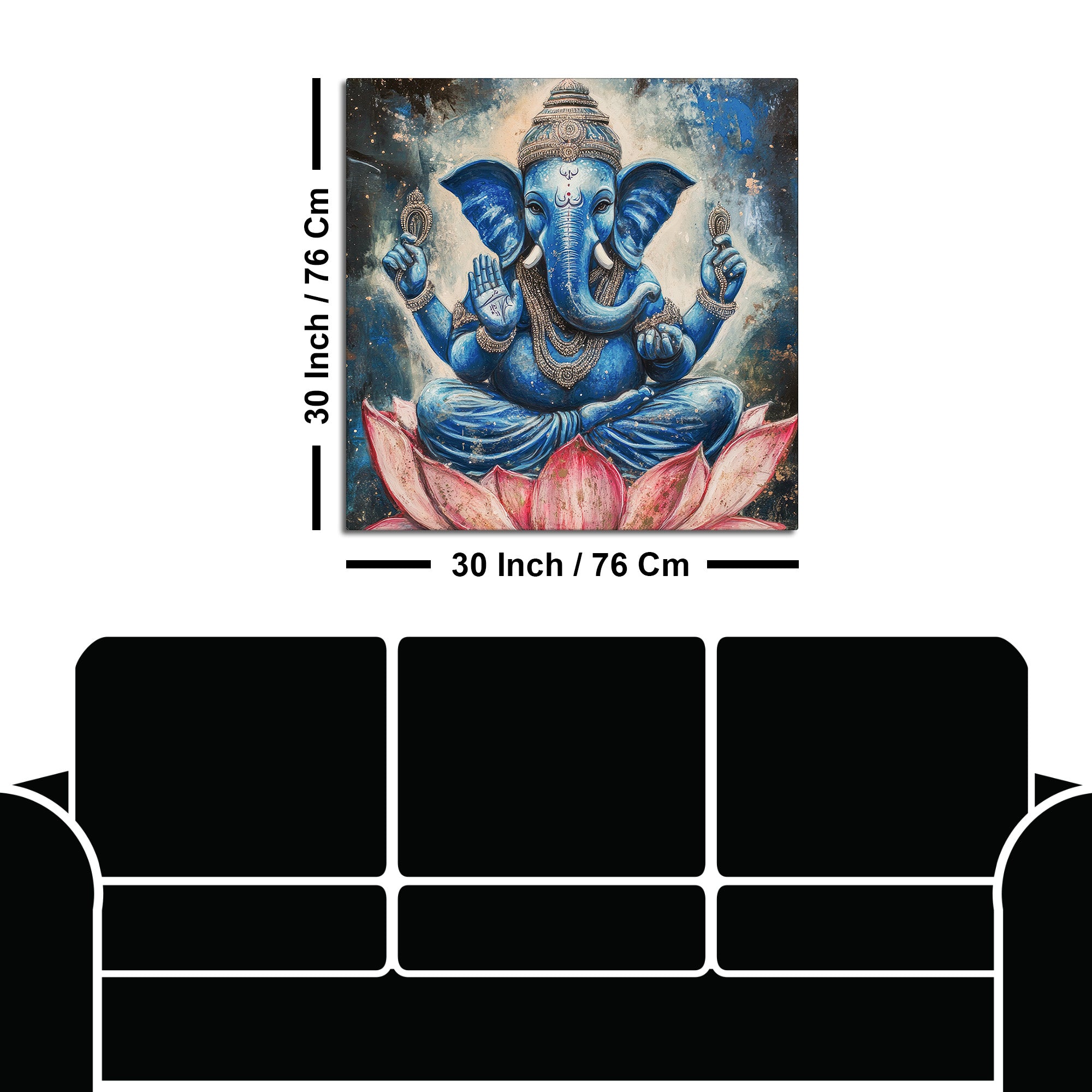 Traditional Ganesha Wall Art Painting