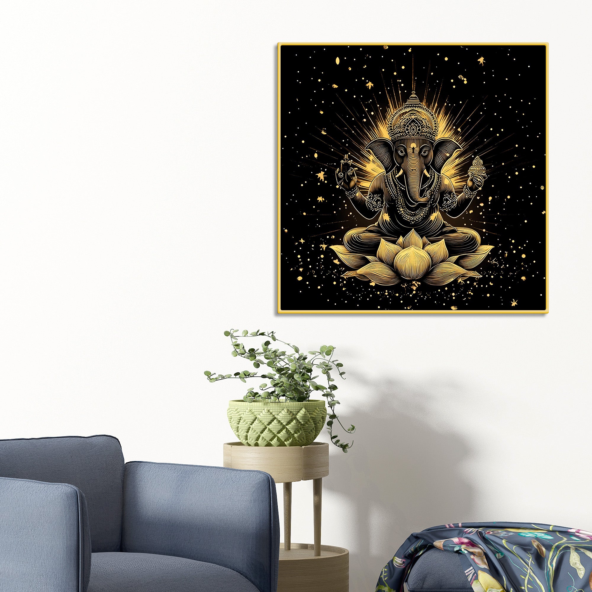 Traditional Ganesha Wall Painting for Decoration