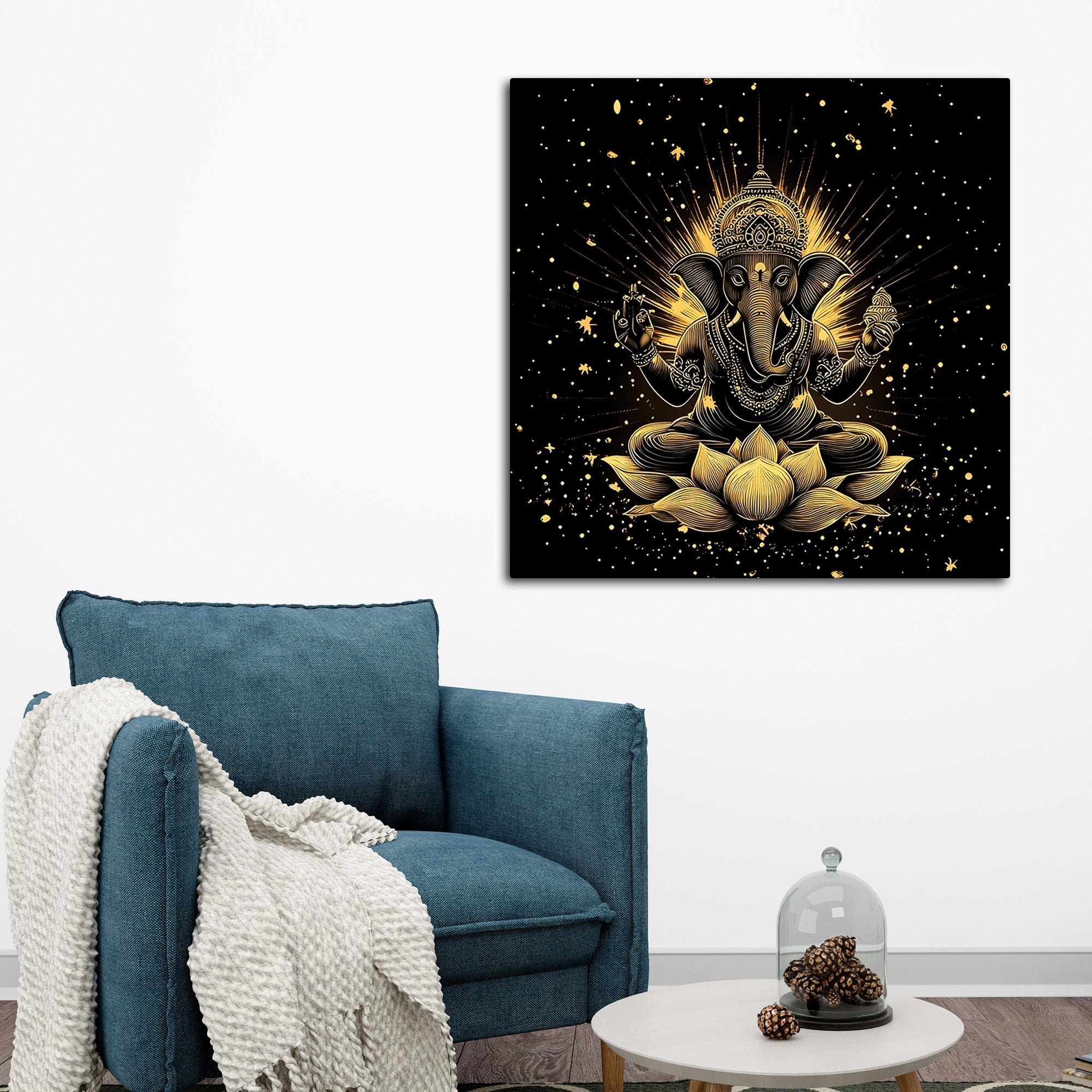 Traditional Ganesha Wall Painting for Decoration