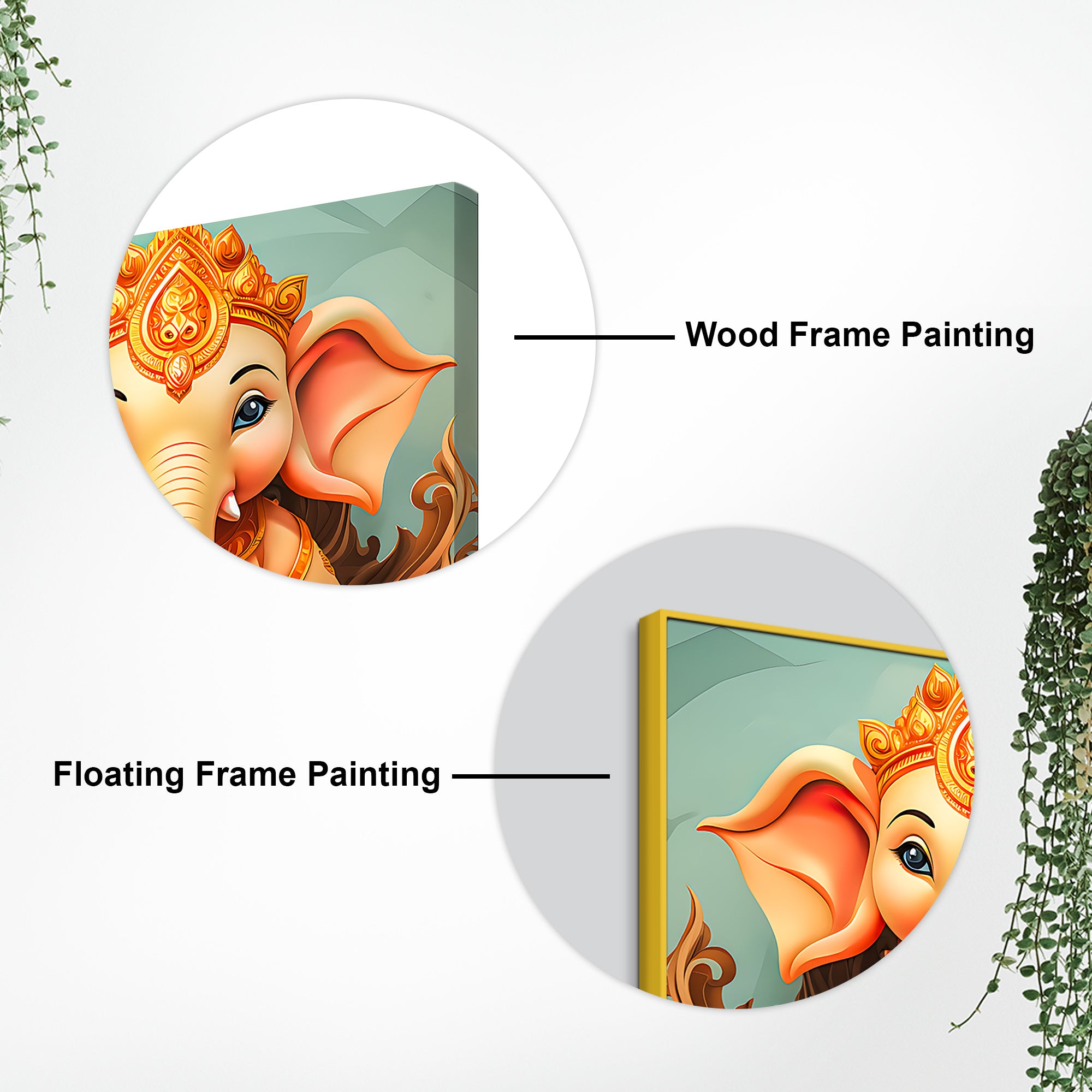 Traditional Ganesha Wall Painting for Home