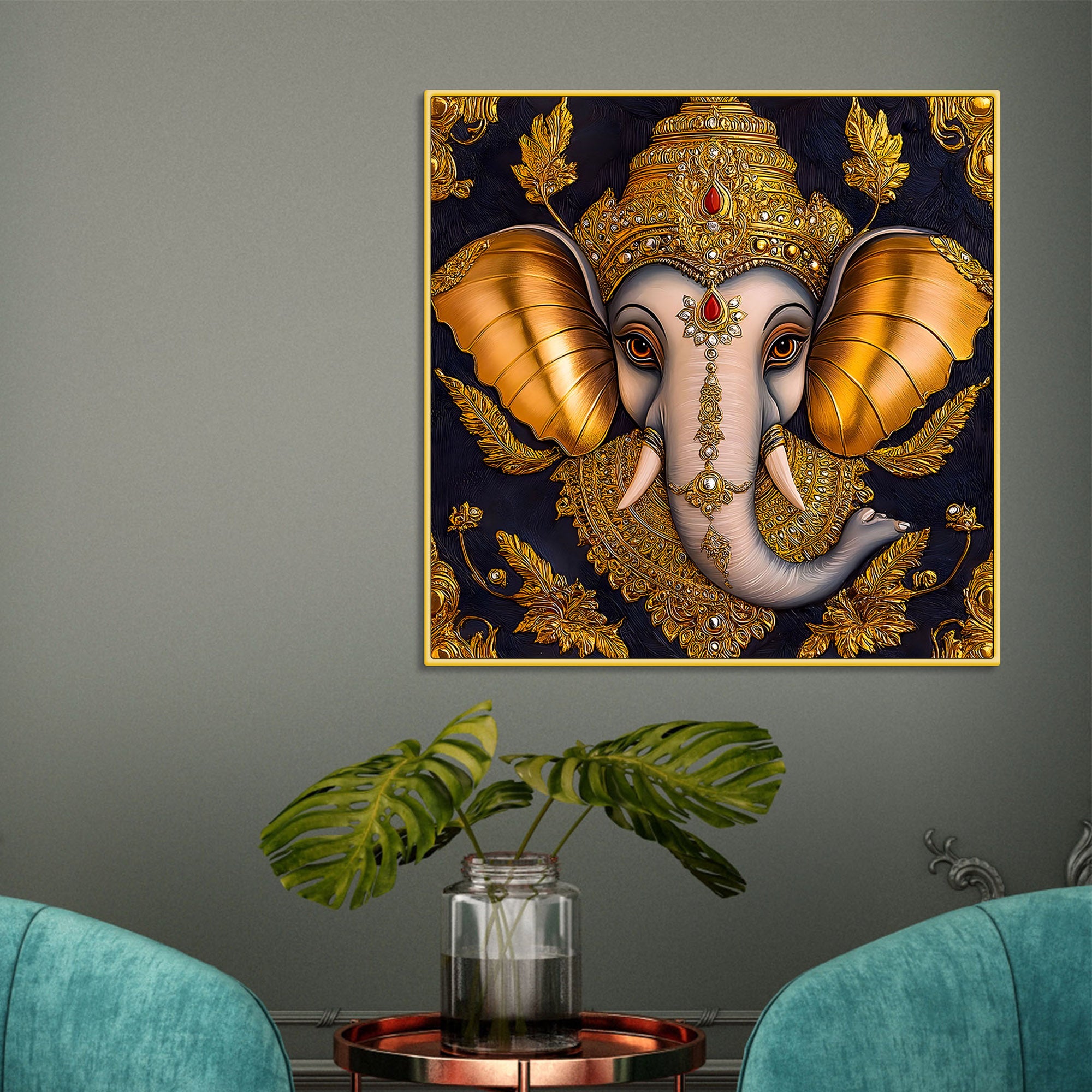 Traditional Ganpati Bappa Painting