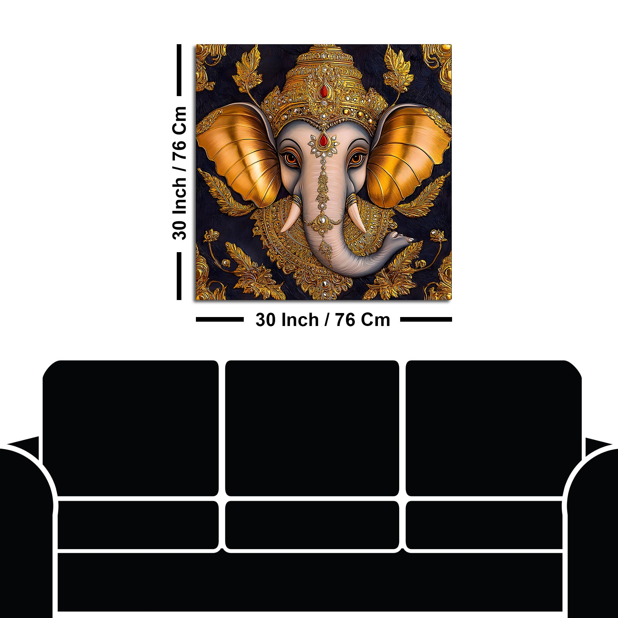 Traditional Ganpati Bappa Painting