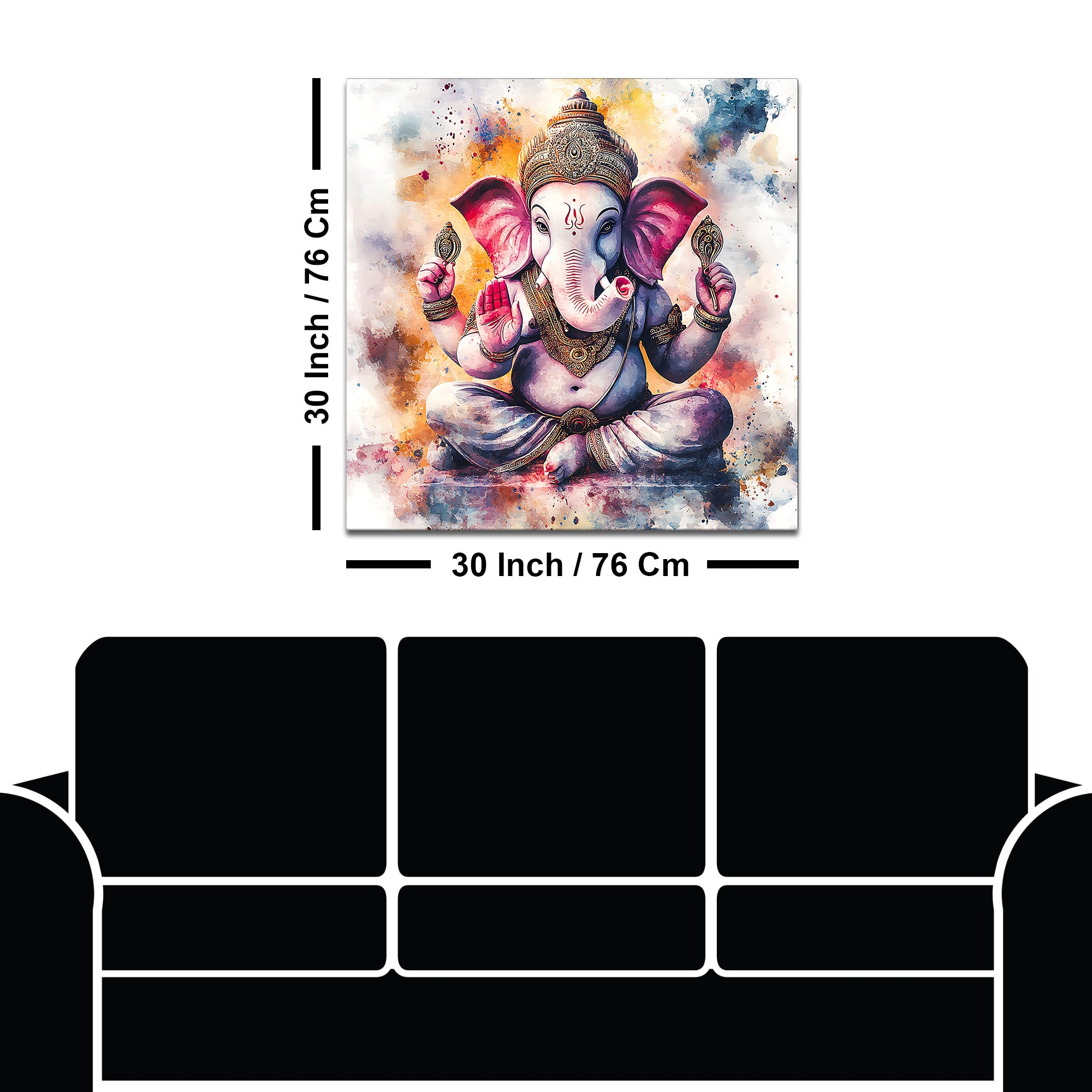 Traditional Ganpati Painting for Home & Office Decoration