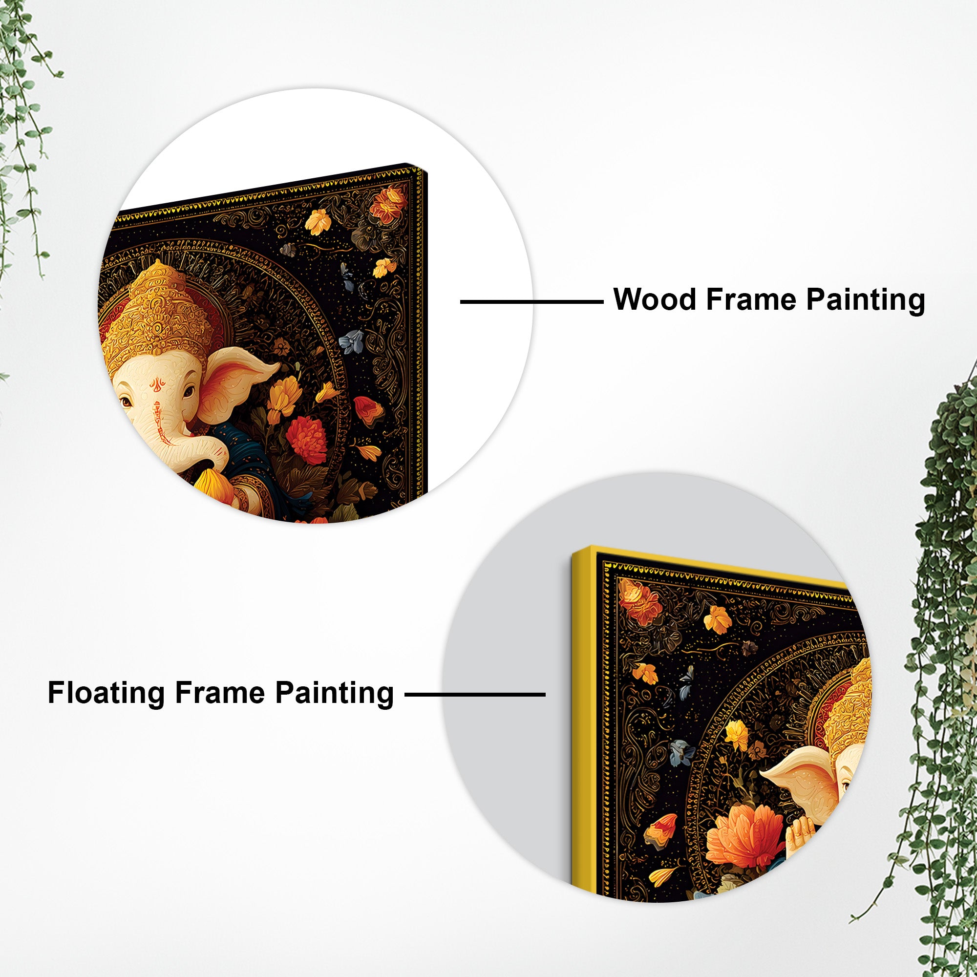 Traditional Ganpati Wall Décor Painting for Living Room