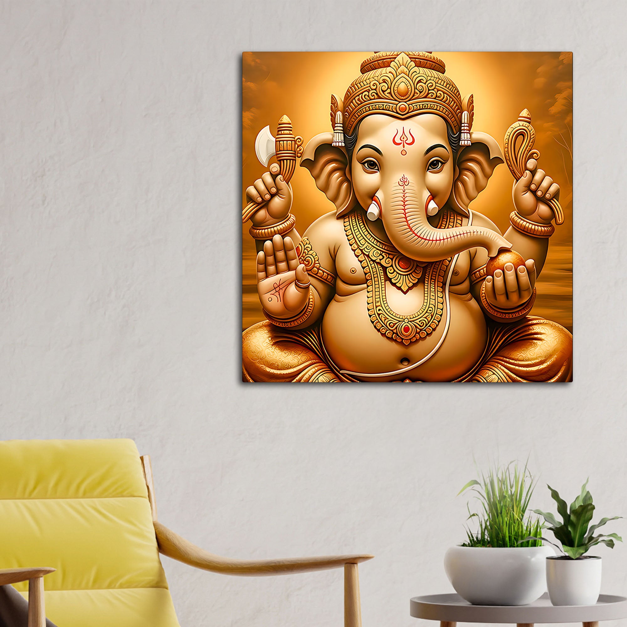 Traditional Ganpati Wall Painting
