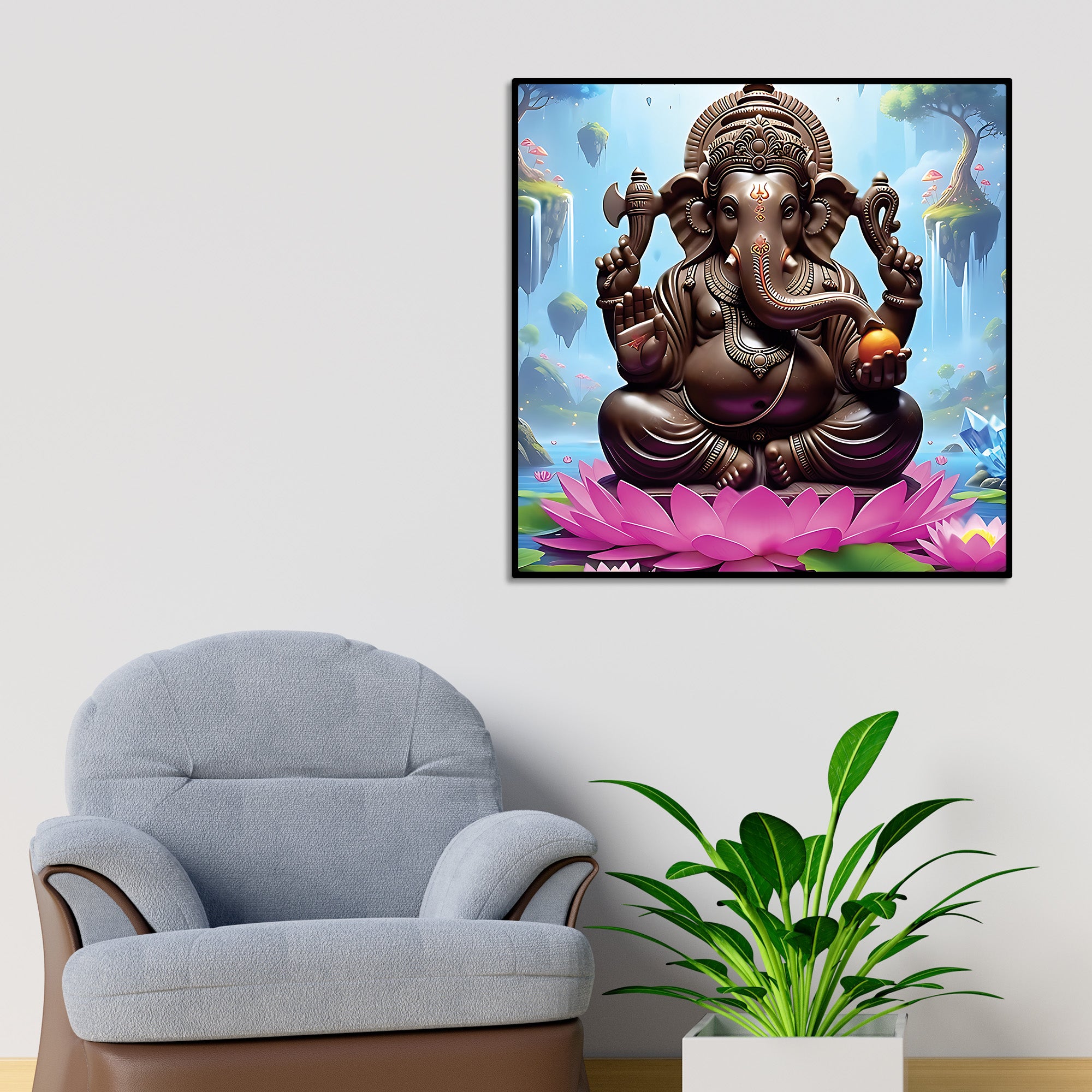 Traditional Ganpati Wall Painting for Home Decoration