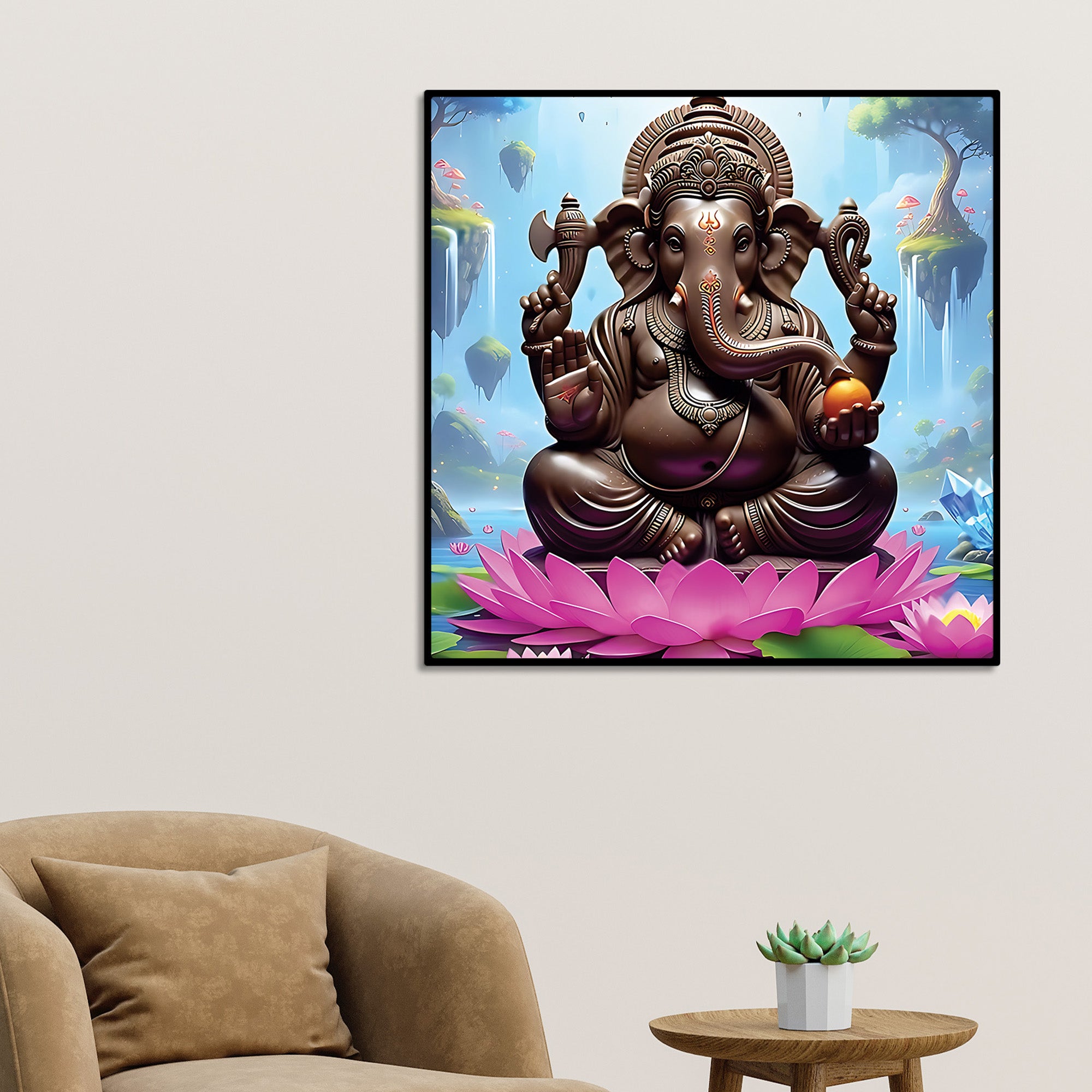Traditional Ganpati Wall Painting for Home Decoration