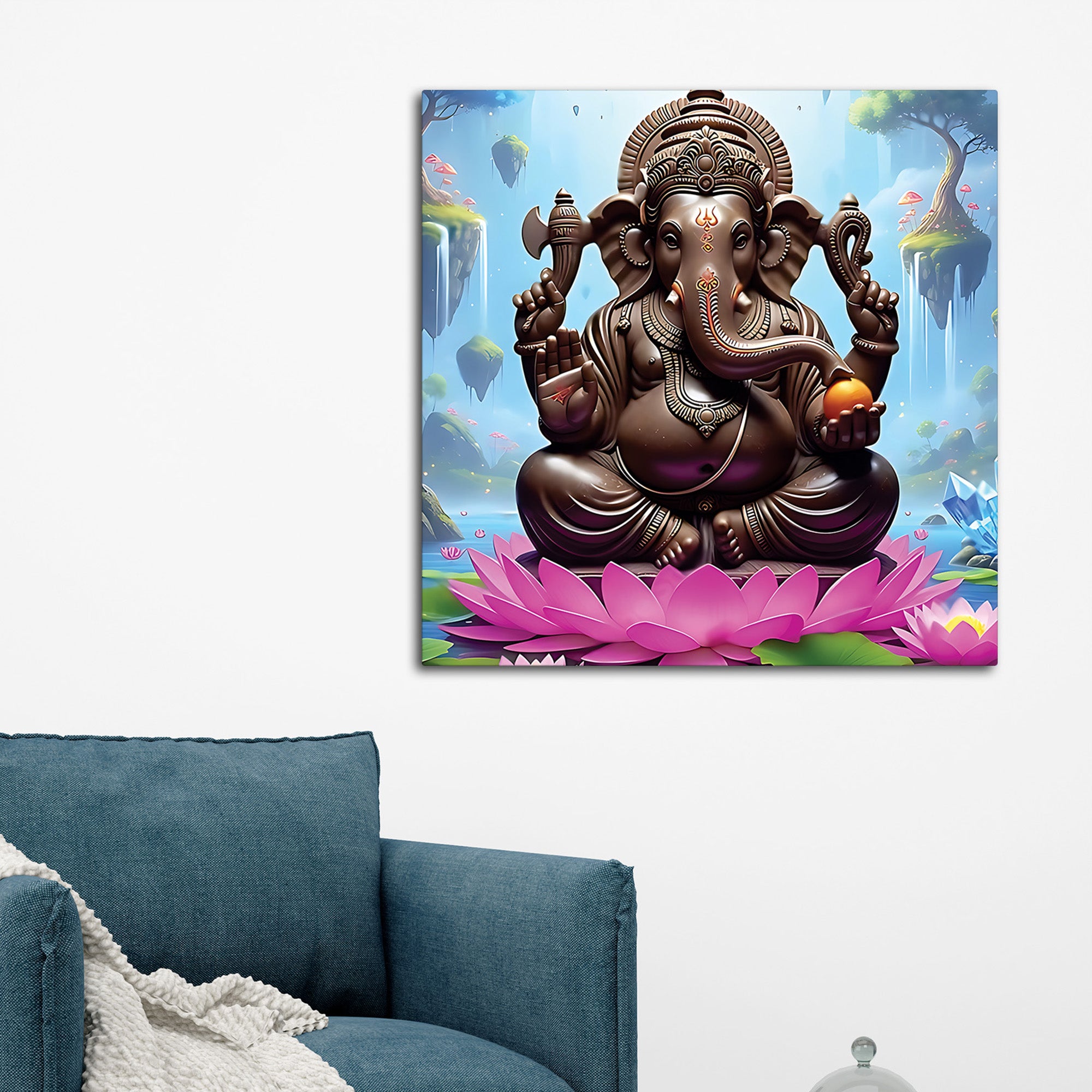 Traditional Ganpati Wall Painting for Home Decoration