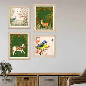 Traditional Garden Wall Art Frame Set of 4